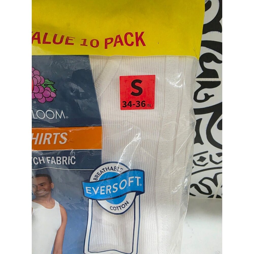 New Fruit of the Loom Men's Eversoft A-Shirt Tank Top Undershirts Sz Sm Value 10 - Picture 3 of 6